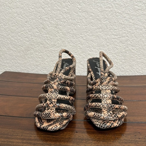 Free People Colette Python Sandals Size 6.5 - Picture 4 of 7